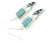 Sterling Silver Turquoise Jewelry Southwest Hook Earrings YS73228